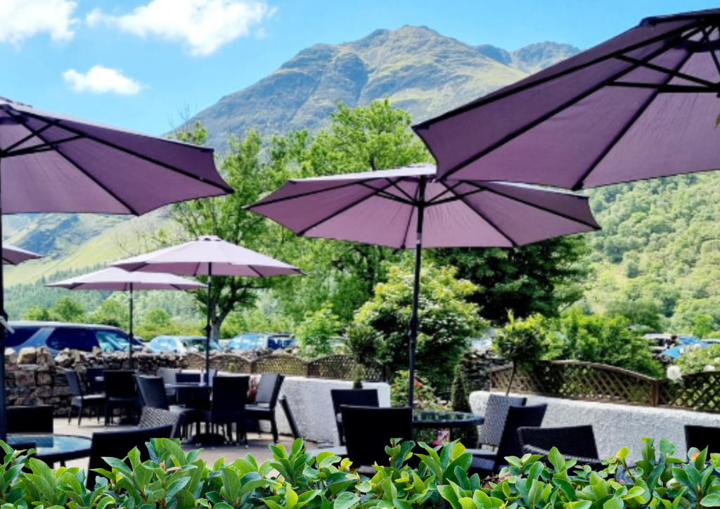 Outdoor seating area in Buttermere