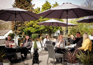 Outdoor seating area in Buttermere