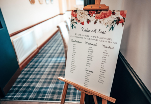 Wedding seating plan